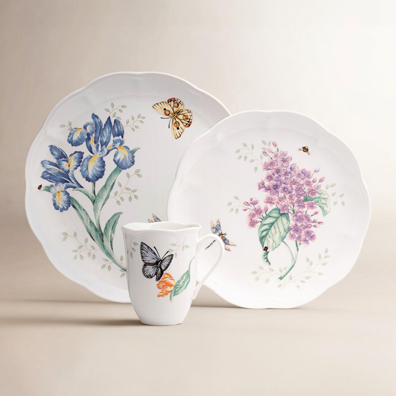 Lenox Butterfly Meadow Porcelain Dinnerware Set | Birch Lane